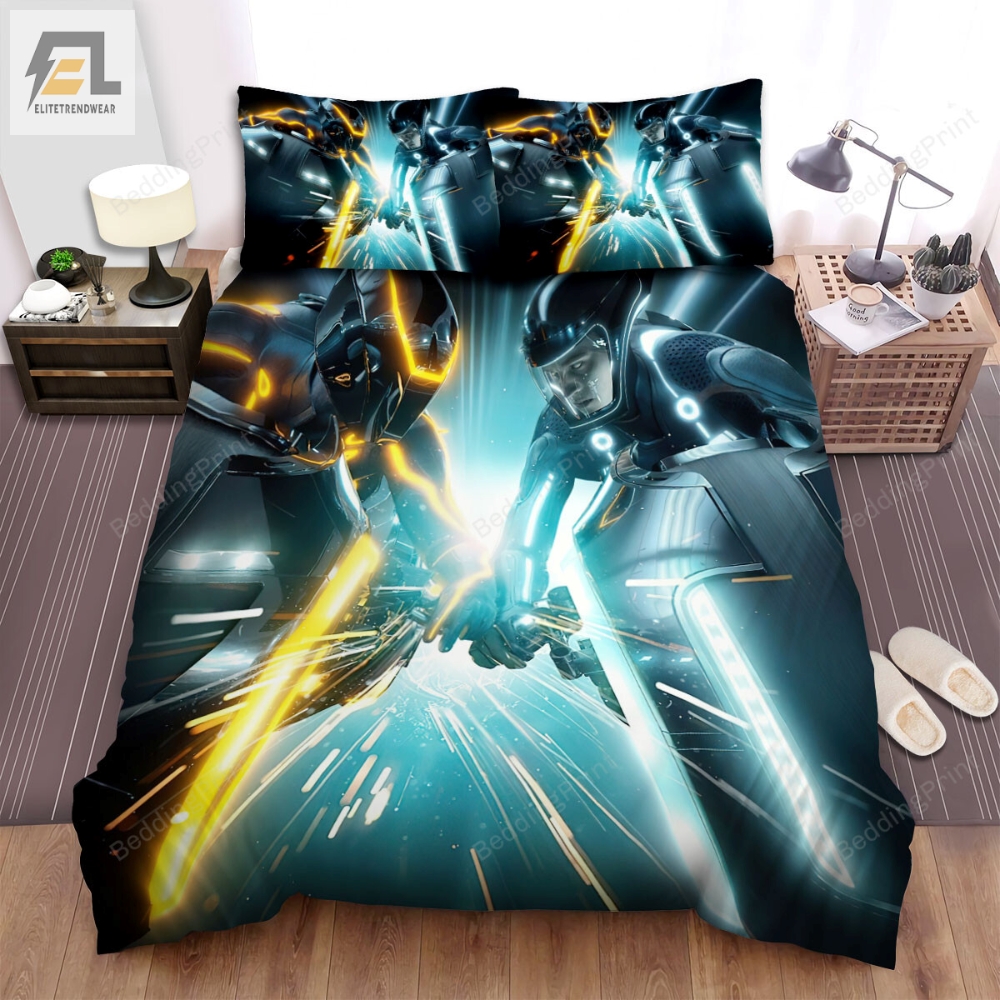 Tron Legacy 2010 Movie Poster Ver 1 Bed Sheets Duvet Cover Bedding Sets 