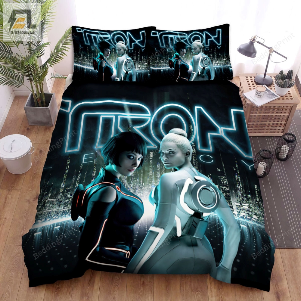 Tron Legacy 2010 Gem  Quorra Movie Poster Ver 1 Bed Sheets Duvet Cover Bedding Sets 