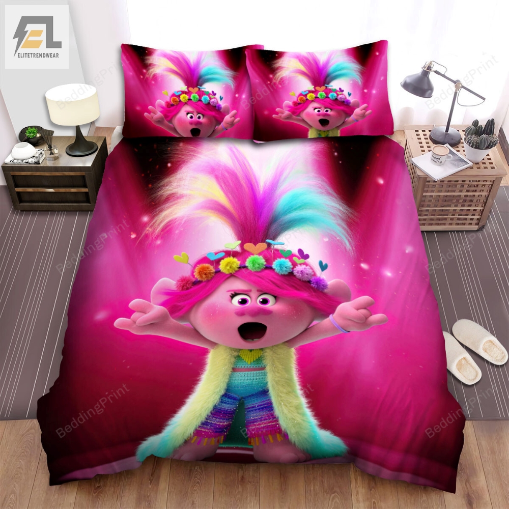 Trolls World Tour 2020 Take The Trip Movie Poster Ver 2 Bed Sheets Duvet Cover Bedding Sets 