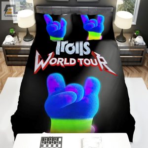 Trolls World Tour 2020 King Trollex Hand Movie Poster Bed Sheets Duvet Cover Bedding Sets elitetrendwear 1 1