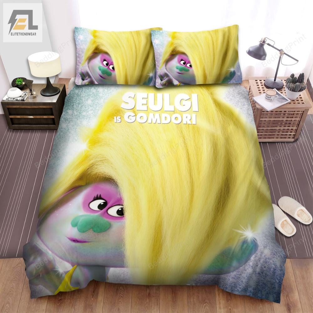 Trolls World Tour 2020 Gomdori Movie Poster Bed Sheets Duvet Cover Bedding Sets 