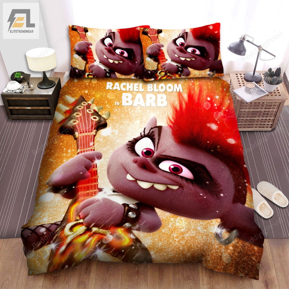 Trolls World Tour 2020 Barb Movie Poster Bed Sheets Duvet Cover Bedding Sets 