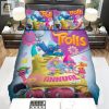 Trolls Characters And The Roller Skating Shoes Bed Sheets Spread Comforter Duvet Cover Bedding Sets elitetrendwear 1