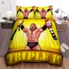 Triple H Champion Cartoon Character Bed Sheet Spread Comforter Duvet Cover Bedding Sets elitetrendwear 1