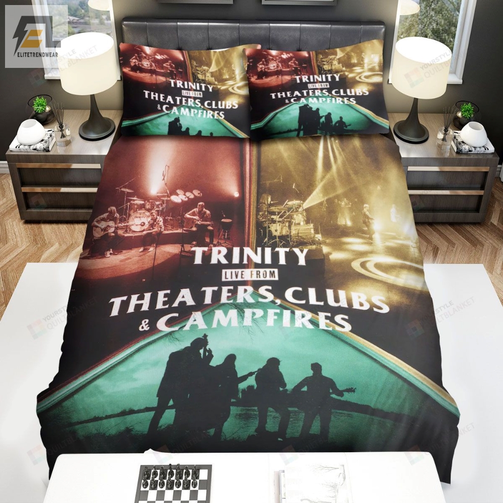 Trinity Live From Theaters Clubs And Campfires Album Cover Bed Sheets Spread Comforter Duvet Cover Bedding Sets 
