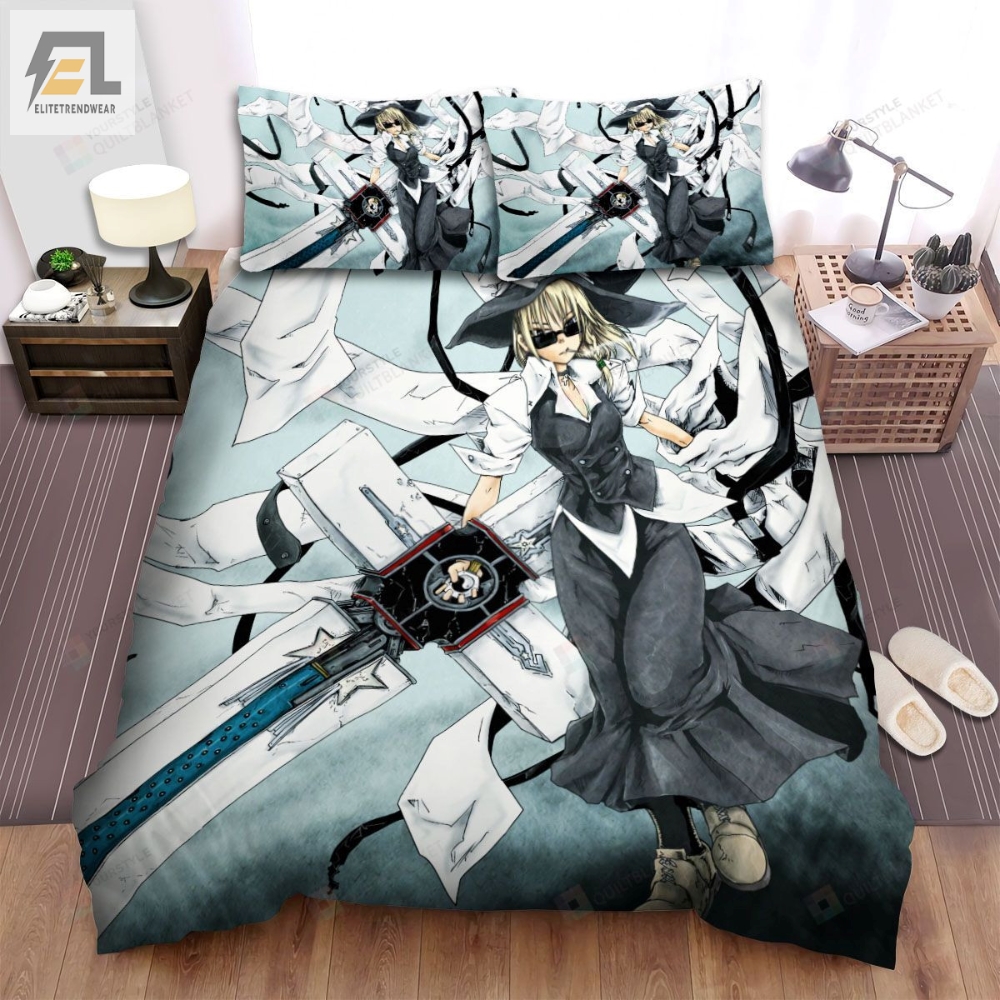 Trigun Female Characters With Weapon Bed Sheets Spread Comforter Duvet Cover Bedding Sets 