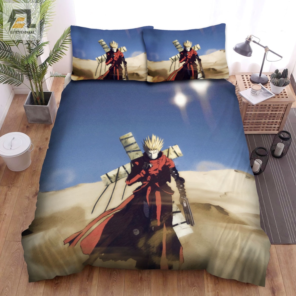 Trigun Character Vash The Stampde In The Desert Bed Sheets Spread Comforter Duvet Cover Bedding Sets 