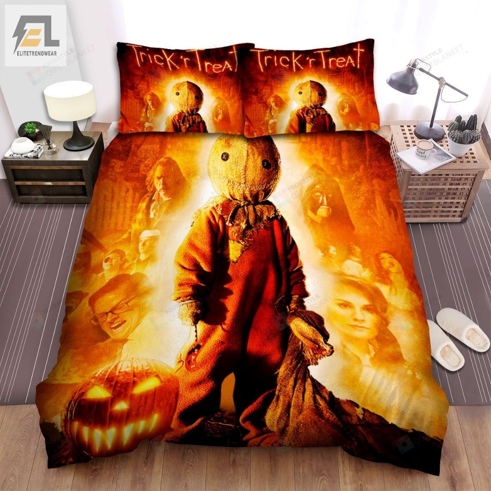Trick Âr Treat Movie Poster Bed Sheets Duvet Cover Bedding Sets Ver 3 