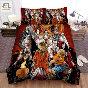 Trick Ar Treat Movie Poster Art Sheets Spread Comforter Duvet Cover Bedding Sets Ver 6 elitetrendwear 1 1