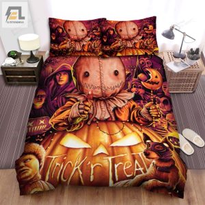 Trick Ar Treat Movie Art Bed Sheets Spread Comforter Duvet Cover Bedding Sets Ver 8 elitetrendwear 1 1