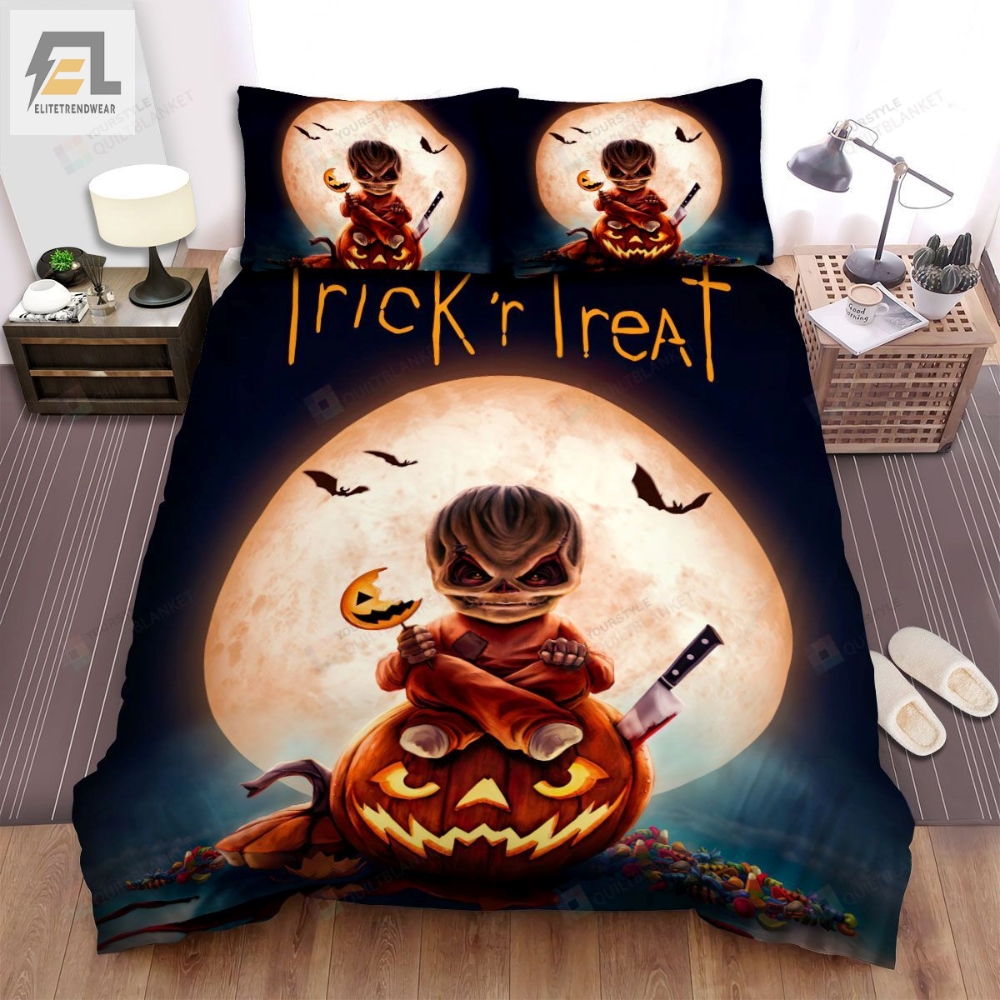 Trick Âr Treat Movie Art Bed Sheets Spread Comforter Duvet Cover Bedding Sets Ver 4 