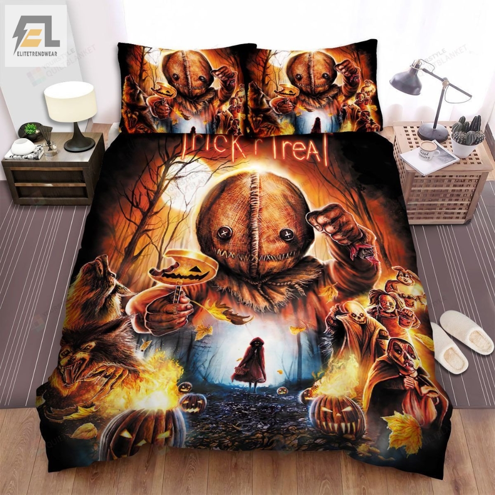 Trick Âr Treat Movie Art Bed Sheets Spread Comforter Duvet Cover Bedding Sets Ver 10 