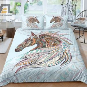 Tribal Horse Bed Sheets Duvet Cover Bedding Sets elitetrendwear 1 1