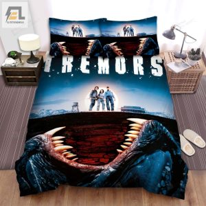 Tremors Kevin Bacon Movie Poster Bed Sheets Spread Comforter Duvet Cover Bedding Sets elitetrendwear 1 1