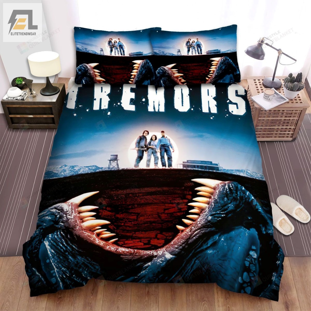 Tremors Kevin Bacon Movie Poster Bed Sheets Spread Comforter Duvet Cover Bedding Sets 