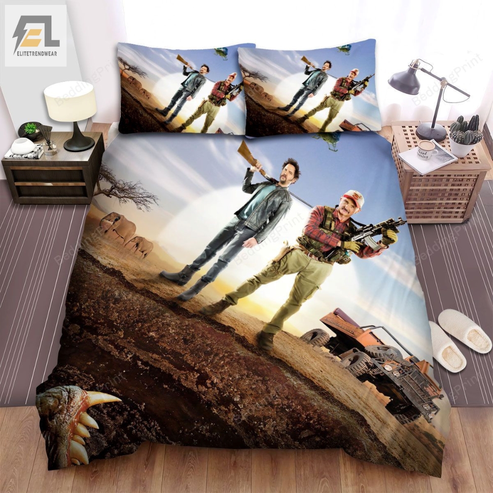 Tremors Ii Aftershocks Movie Burt Gummer Poster Bed Sheets Duvet Cover Bedding Sets 