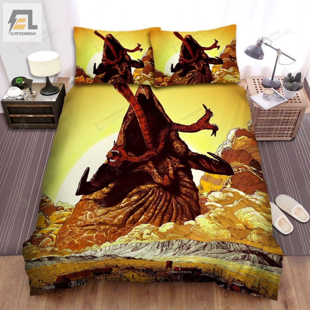 Tremors Art Of Monster Movie Poster Bed Sheets Spread Comforter Duvet Cover Bedding Sets 