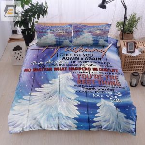 Tree To My Husband I Choose You Again And Again Cotton Bed Sheets Spread Comforter Duvet Cover Bedding Sets elitetrendwear 1 1