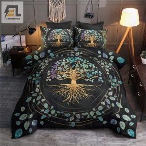 Tree Of Life Flowers Bed Sheets Duvet Cover Bedding Sets Perfect Gifts For Tree Of Life Lover Gifts For Birthday Christmas Thanksgiving elitetrendwear 1 1