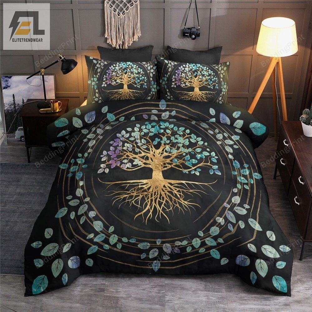 Tree Of Life Flowers Bed Sheets Duvet Cover Bedding Sets Perfect Gifts For Tree Of Life Lover Gifts For Birthday Christmas Thanksgiving 