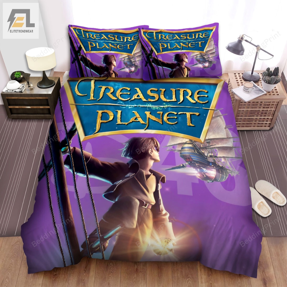 Treasure Planet Movie Poster 2 Bed Sheets Duvet Cover Bedding Sets 
