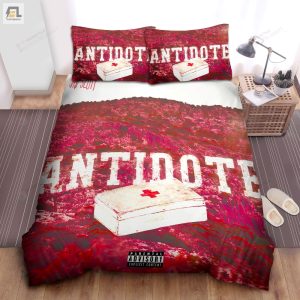 Travis Scott Antidote Single Art Cover Bed Sheets Spread Comforter Duvet Cover Bedding Sets elitetrendwear 1 1