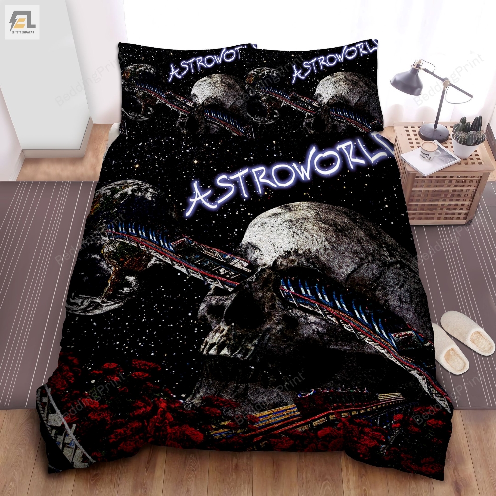 Travis Scott Alternative Astroworld Album Art Cover Bed Sheets Duvet Cover Bedding Sets 