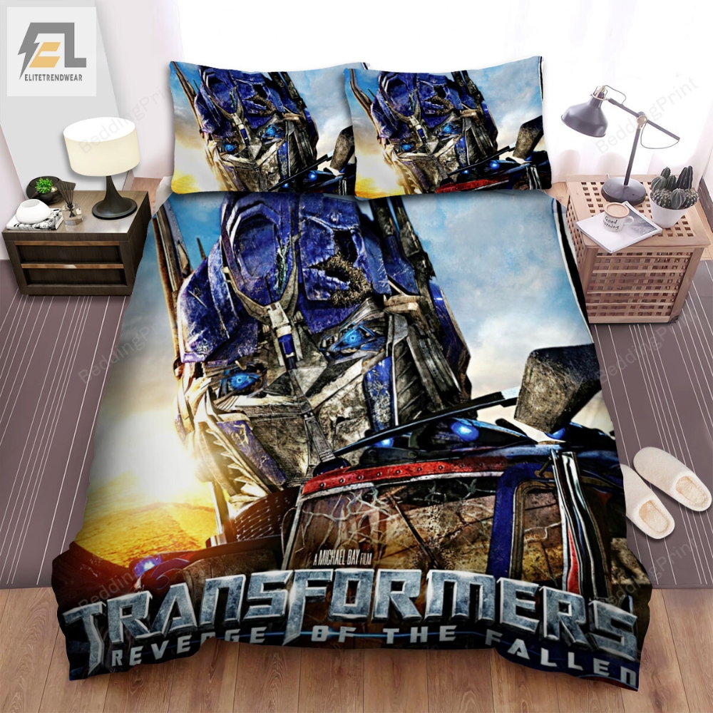 Transformers Revenge Of The Fallen Movie Peter Cullen Poster Bed Sheets Duvet Cover Bedding Sets 