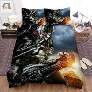 Transformers Revenge Of The Fallen Movie Dark Cloud Photo Bed Sheets Duvet Cover Bedding Sets elitetrendwear 1 1
