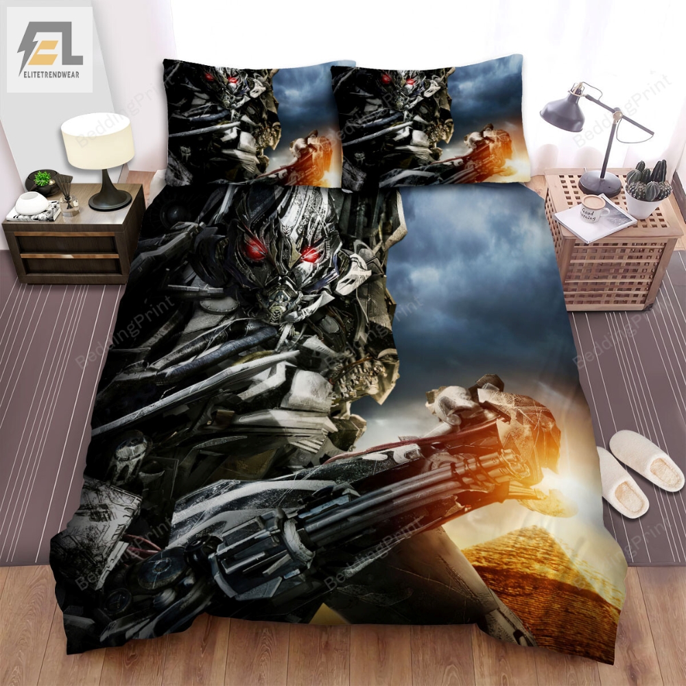 Transformers Revenge Of The Fallen Movie Dark Cloud Photo Bed Sheets Duvet Cover Bedding Sets 