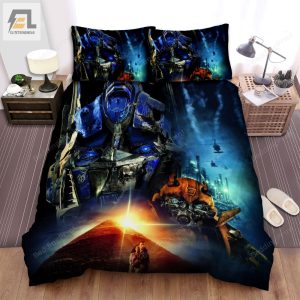 Transformers Revenge Of The Fallen Movie Fight Poster Bed Sheets Duvet Cover Bedding Sets elitetrendwear 1 1