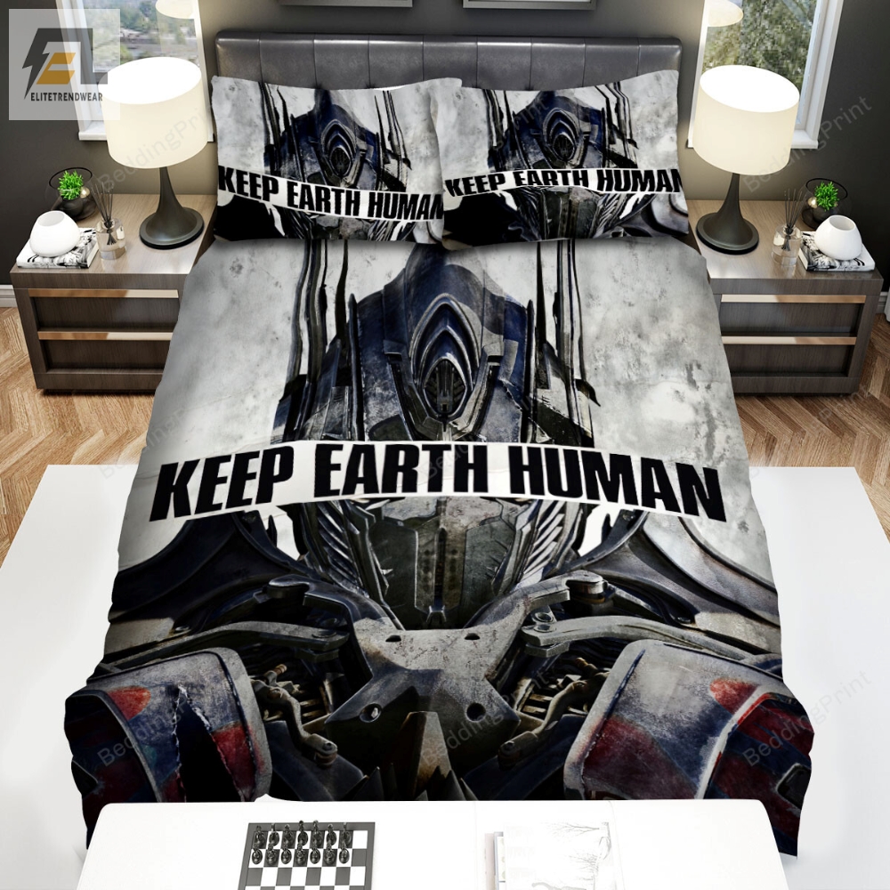 Transformers Age Of Extinction 2014 Robot Movie Poster Bed Sheets Duvet Cover Bedding Sets 