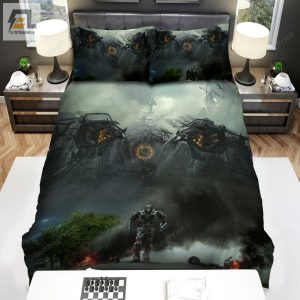 Transformers Age Of Extinction 2014 Poster Movie Poster Bed Sheets Duvet Cover Bedding Sets Ver 4 elitetrendwear 1 1