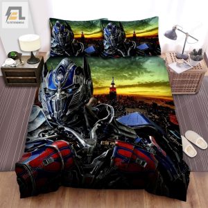 Transformers Age Of Extinction 2014 Poster Movie Poster Bed Sheets Duvet Cover Bedding Sets Ver 3 elitetrendwear 1 1