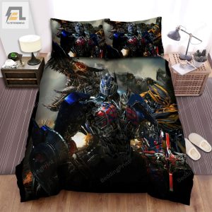 Transformers Age Of Extinction 2014 Poster Movie Poster Bed Sheets Duvet Cover Bedding Sets Ver 1 elitetrendwear 1 1