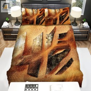 Transformers Age Of Extinction 2014 Logo Movie Poster Bed Sheets Duvet Cover Bedding Sets elitetrendwear 1 1