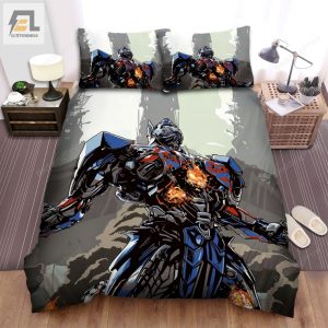 Transformers Age Of Extinction 2014 Kneeling Position Movie Poster Bed Sheets Duvet Cover Bedding Sets elitetrendwear 1 1