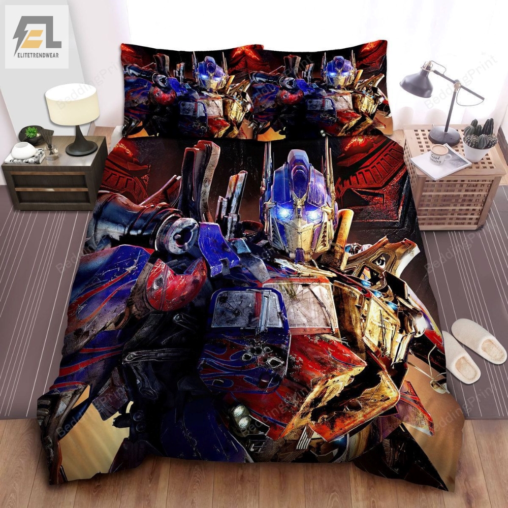 Transformer Optimus Prime Severe Damaged Bed Sheets Duvet Cover Bedding Sets 
