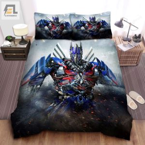 Transformer Optimus Prime On The Battlefield Bed Sheets Duvet Cover Bedding Sets elitetrendwear 1 1