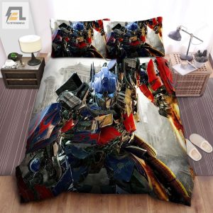 Transformer Optimus Prime Fighting Till The Last Breath Bed Sheets Duvet Cover Bedding Sets elitetrendwear 1 1