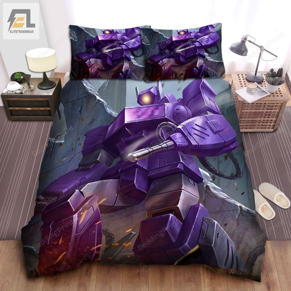 Transformer Decepticon Shockwave Bed Sheets Duvet Cover Bedding Sets 