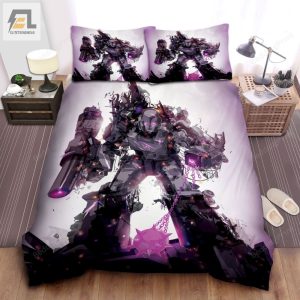 Transformer Decepticon Megatron With His Weapons Artwork Bed Sheets Duvet Cover Bedding Sets elitetrendwear 1 1