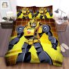 Transformer Bumblebee In Animated Series Bed Sheets Duvet Cover Bedding Sets elitetrendwear 1