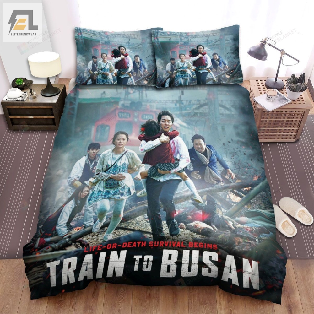 Train To Busan I Movie Poster Bed Sheets Spread Comforter Duvet Cover Bedding Sets Ver 6 