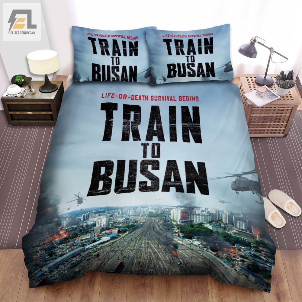 Train To Busan I Movie Poster Bed Sheets Spread Comforter Duvet Cover Bedding Sets Ver 4 