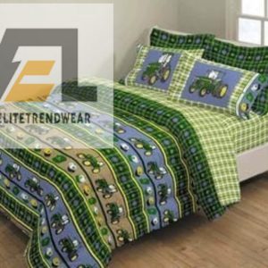 Tractor Pattern Farmersa Life Duvet Cover Bedding Set elitetrendwear 1 1