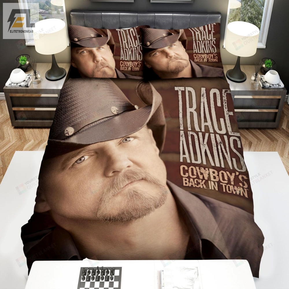 Trace Adkins Album Cowboyâs Back In Town Bed Sheets Spread Comforter Duvet Cover Bedding Sets 