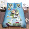 Toy Story I Am Buzz Lightyear Poster Bed Sheets Duvet Cover Bedding Sets elitetrendwear 1