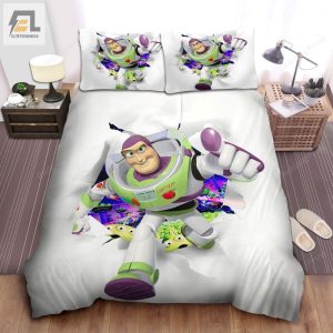 Toy Story Buzz Lightyear In 3D Artwork Bed Sheets Duvet Cover Bedding Sets elitetrendwear 1 1