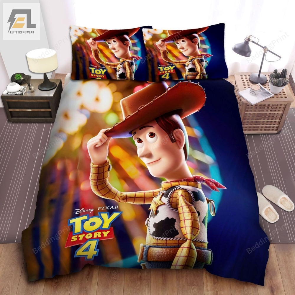 Toy Story 4 Woody Movie Poster Bed Sheets Duvet Cover Bedding Sets 